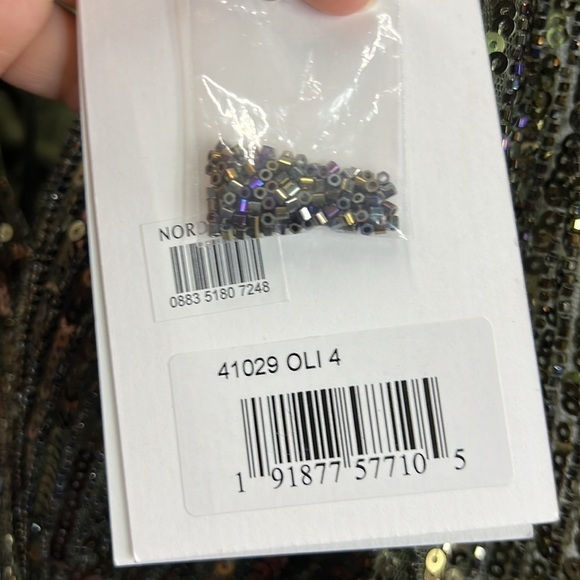 Mac Duggal 41029 NWT LONG SLEEVE SEQUINED MINI DRESS - Picture 6 of 8